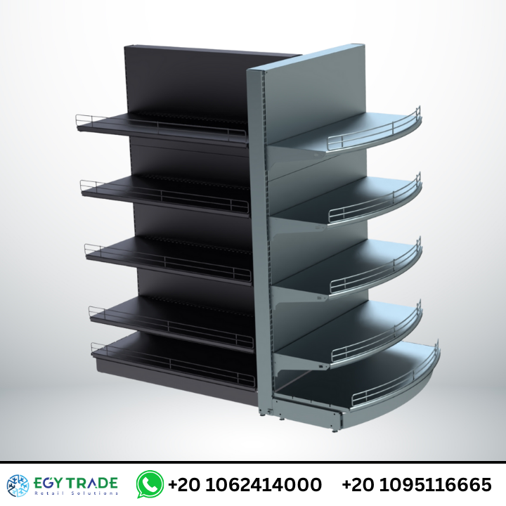 رف عرض بتصميم احترافي ضمن تجهيزات السوبر ماركت من  إيجي تريد